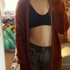 Soft orange/brown cardigan